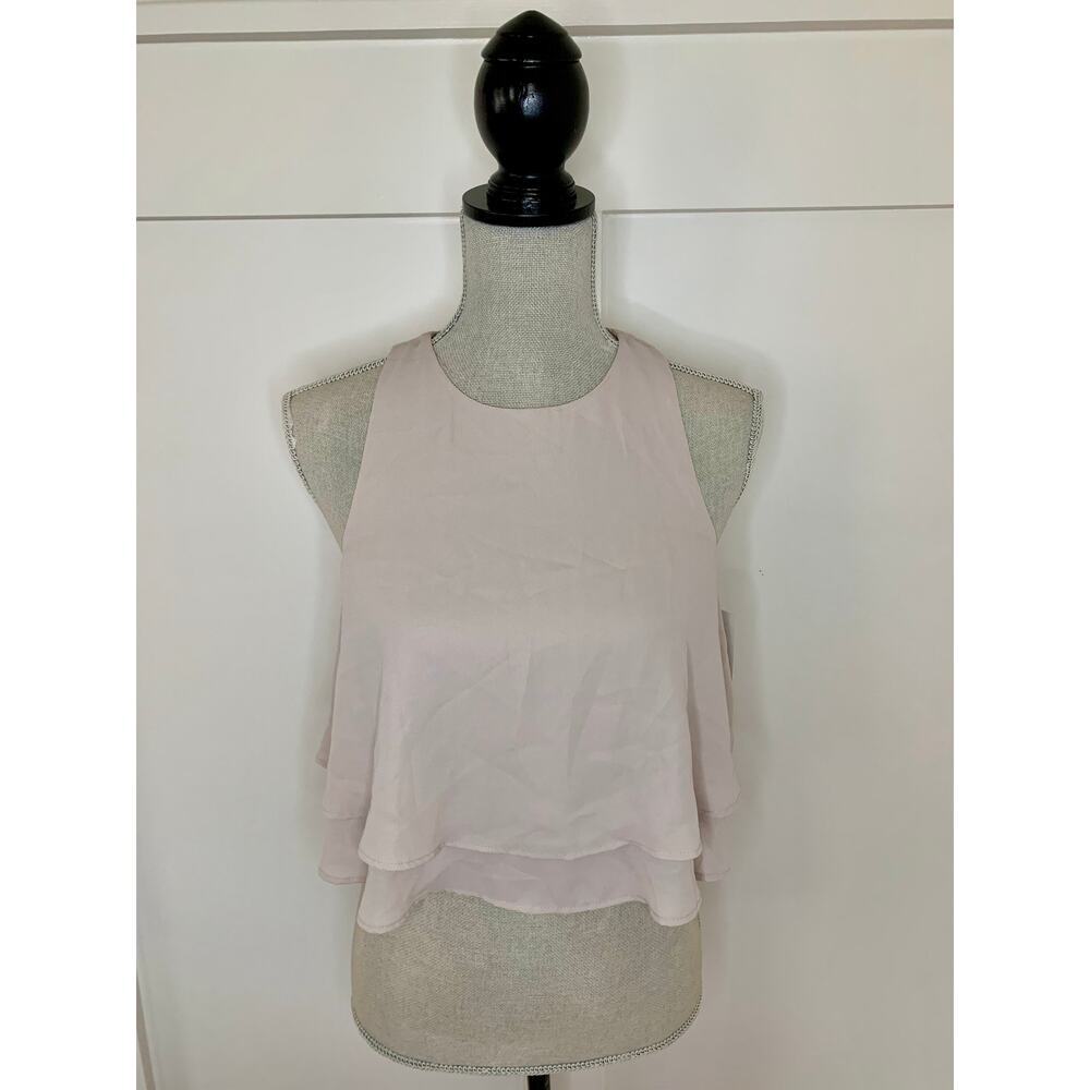 Show Me Your Mumu King Crop Top in Ring Crisp Size XXS Sleeveless Lined Party
